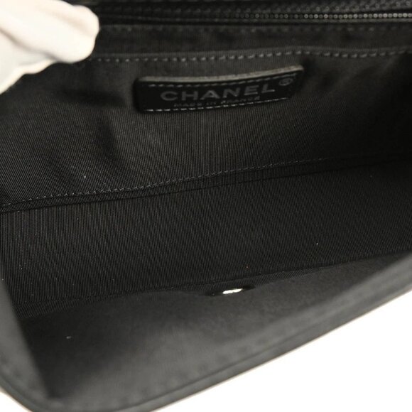 Chanel Black Embossed Calfskin Turnlock Small Full Flap Shoulder Bag 165770 - Picture 8 of 11